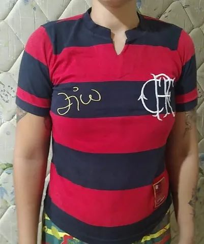 camisa Flamengo P Zico + BRiNDE - Foto 5
