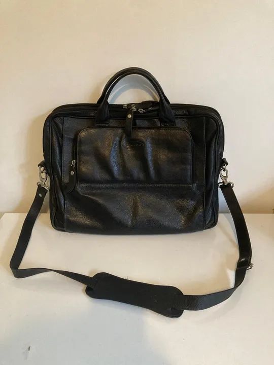 Maleta de Couro Preta