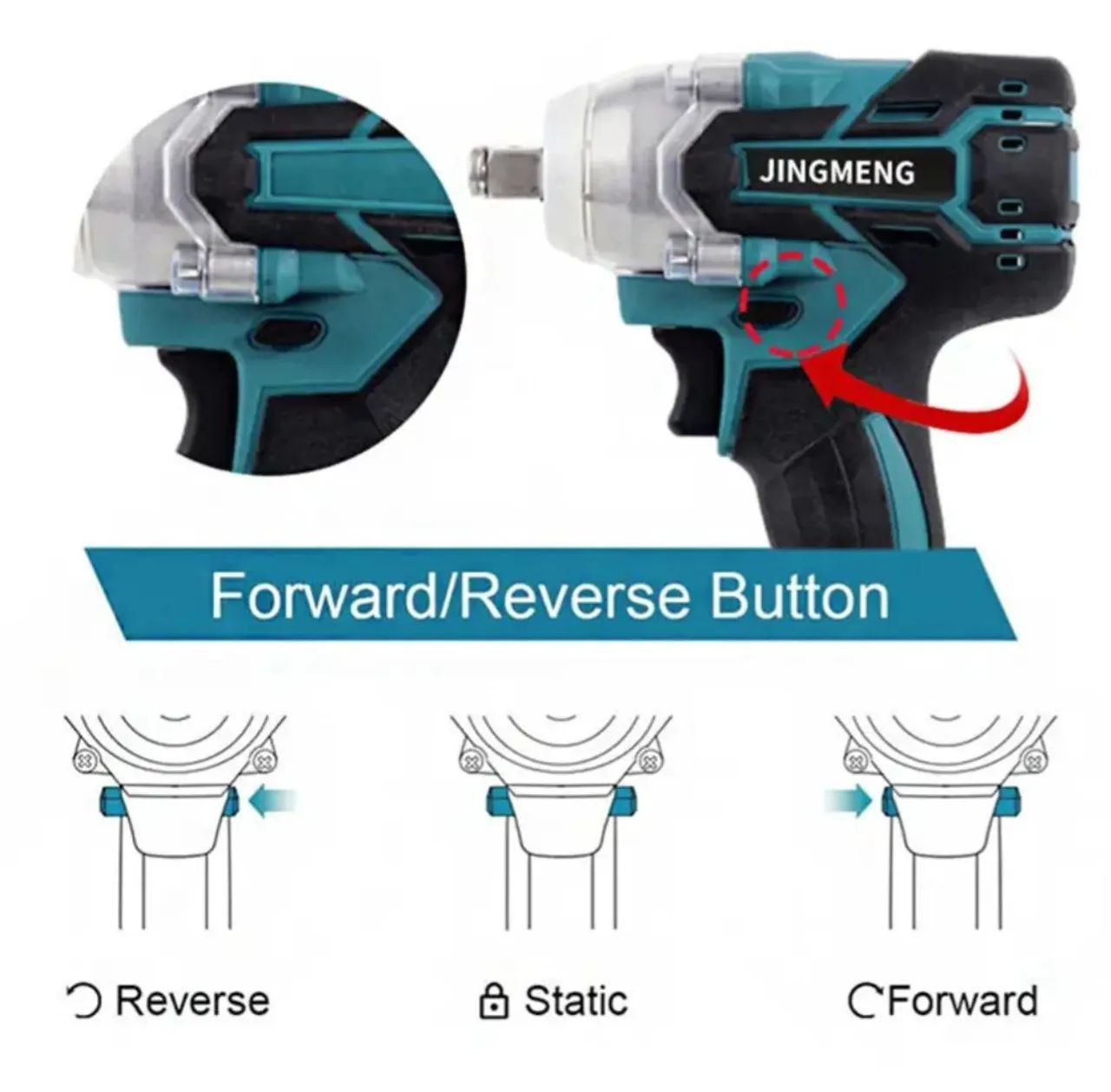 Parafusadeira chave de impacto 21v profissional  - Foto 3