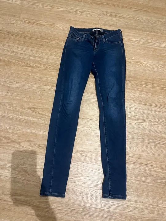 Calça Jeans Levi's Skinny - Azul Escuro 38 - Foto 5