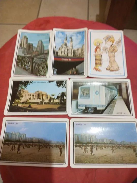 Coleção 7 calendários de 1989