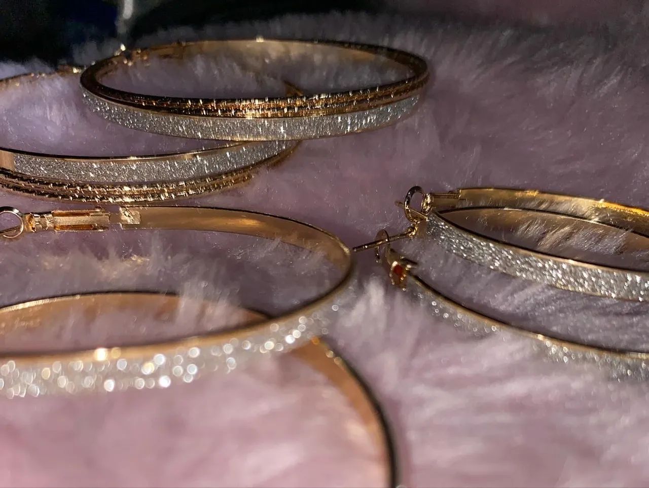 argolas brilhosas, brinco - Foto 2