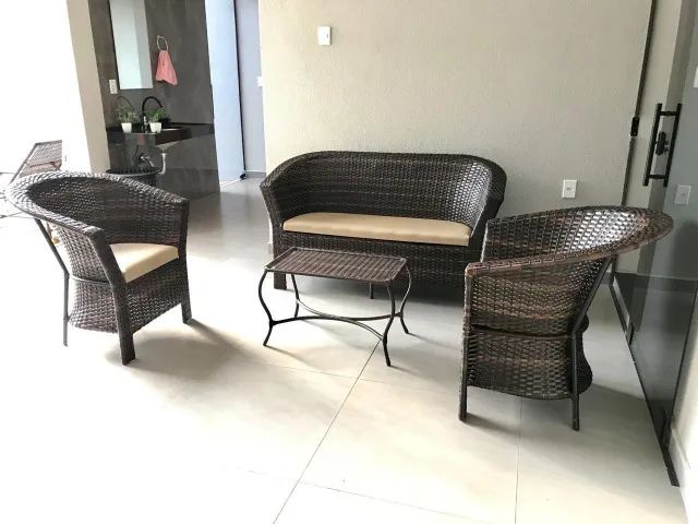 Conjunto Sofá e Poltronas em Junco - Foto 3
