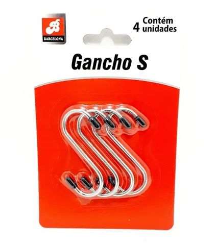 Gancho Tipo S Com 3 Peças Bar-22750-5