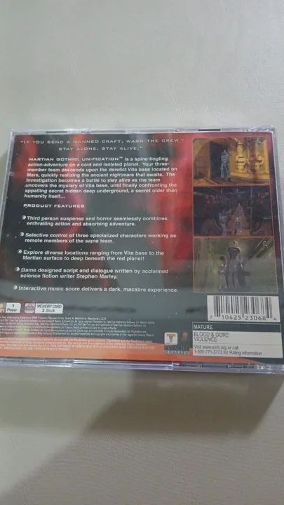 MARTIAN GOTHIC UNIFICATION PS1 ORIGINAL USADO CIB - Foto 2