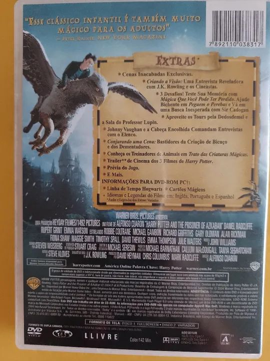 DVD duplo Harry Potter e o Prisioneiro de Azkaban - Edição Especial  - Foto 4