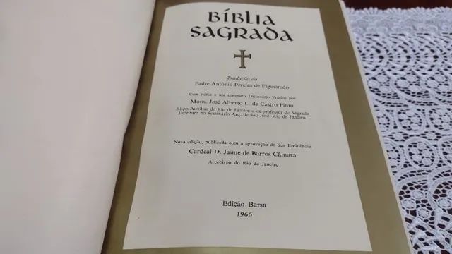 Bíblia Antiga Edição Barsa 1966 com caixa original - Foto 2