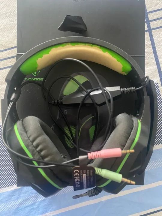 Headset Gamer T-Dagger Cook Preto