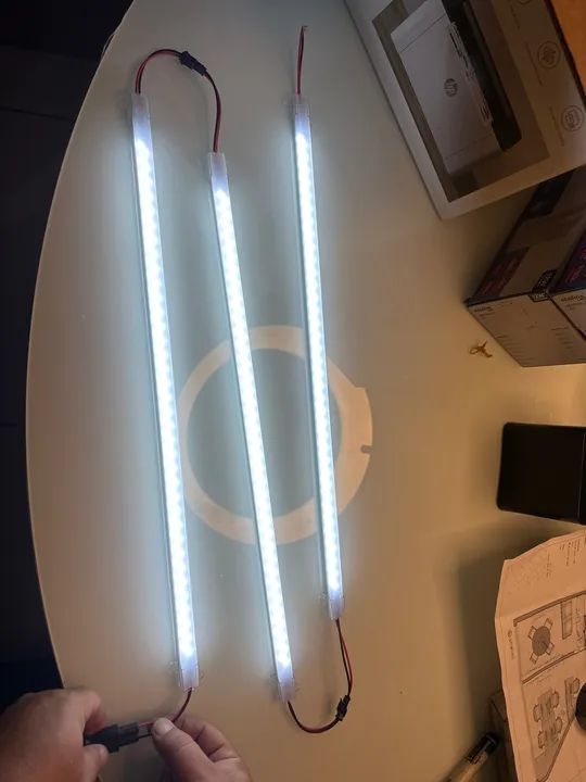 7 barras de Led luz branca 220v - Foto 3