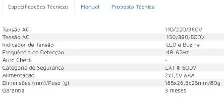 TESTADOR DE TENSÃO modelo ezTest SeriesII  - Foto 2