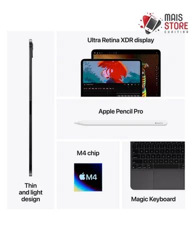 iPad Pro 2024 M4 8/256GB 11" Novos-Lacrados - Foto 2