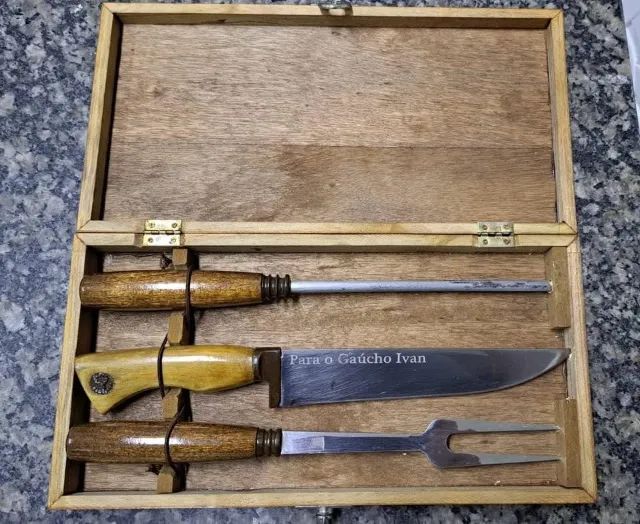 Kit churrasco, com escrito "Para o Gaúcho Ivan" - Foto 2