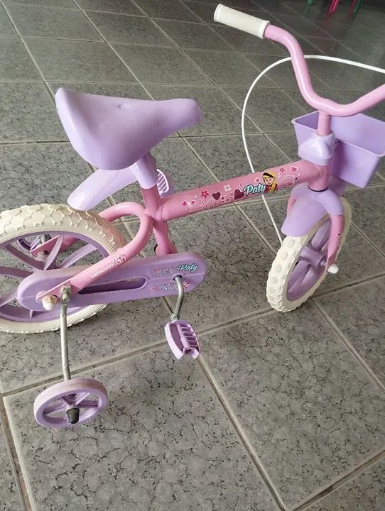 Bicicleta Infantil Rosa - Baby - 12 Polegadas - Foto 4