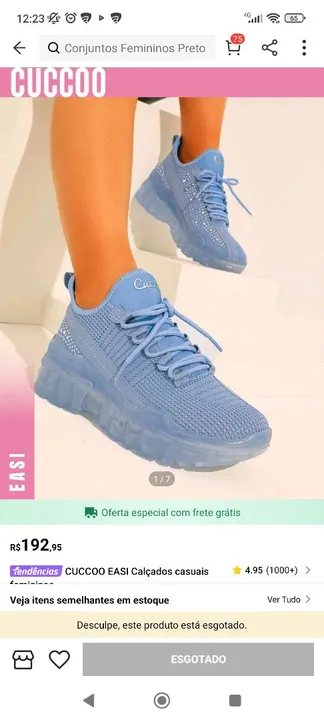 Tênis shein um luxo