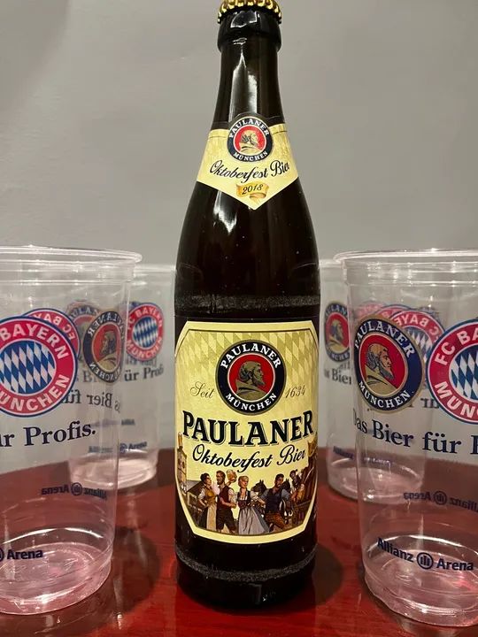 Copo Paulaner e Bayern de Munique + Ceveja Paulaner  - Foto 4