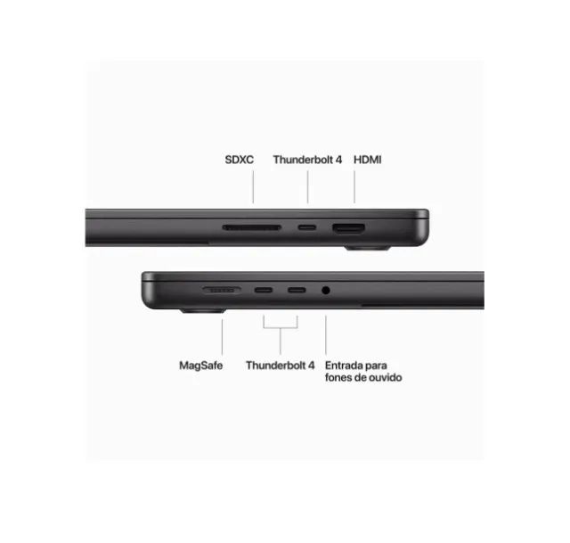 Macbook Pro 2023 Chip M3 Pro 16 polegadas 16GB 512GB ssd A2991 Space Black - Foto 4