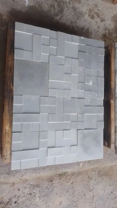 Revestimento  Cimentício Geometric 3D ONIX. - Foto 5