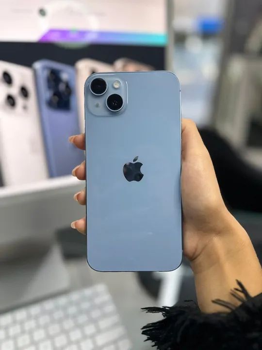 iPhone 14 Plus 128GB Cor azul (Seminovo impecável com garantia