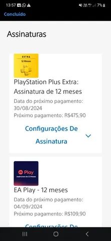 PlayStation Plus Extra: Assinatura de 12 meses