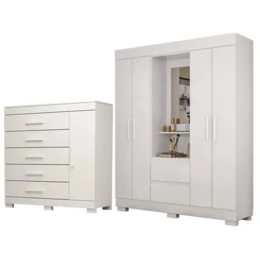 Guarda roupa capelinha isabely + Cômoda rayane tt A71 - Foto 2