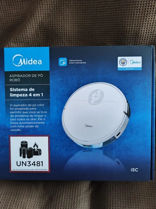 Aspirador de Pó Robô Midea i5C - Limpeza Automática 4 em 1