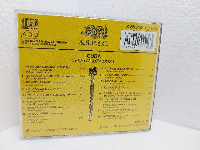 CD Celeste Mendoza Cuba (a.s.p.i.c. 1993) Importado - Foto 5