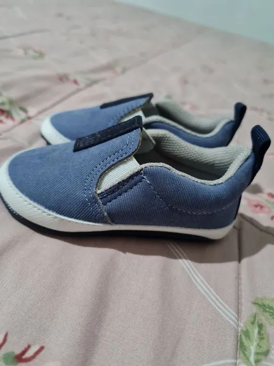 Tênis Bebê Azul - Tamanho 05