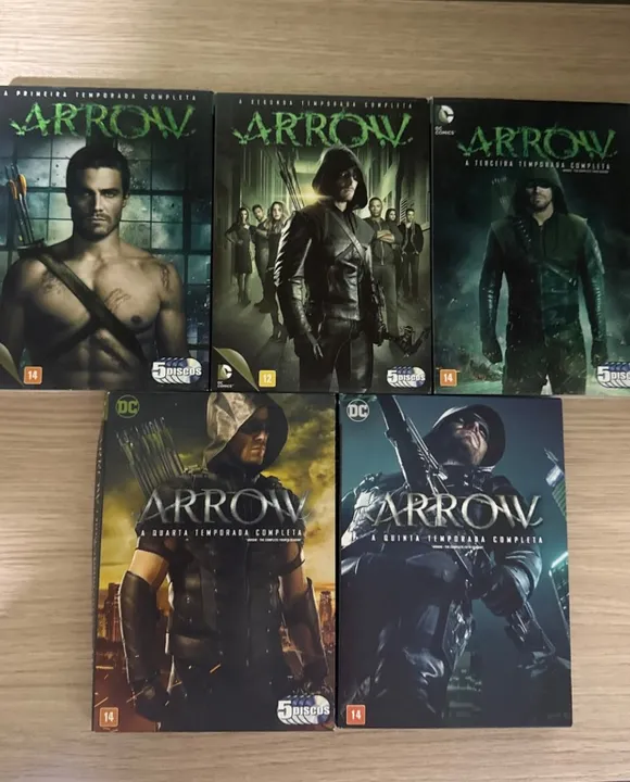 Dvds Arrow(1ª a 5ªTemporada)