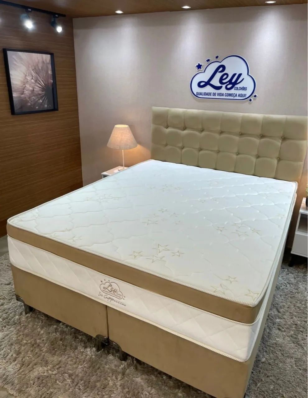 Cama box Queen molas ensacadas novas pronta entrega  - Foto 3
