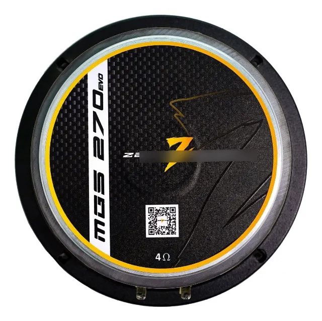 Par De Alto Falante 6 270wrms 4ohms Zetta Audio 540w Par Preto