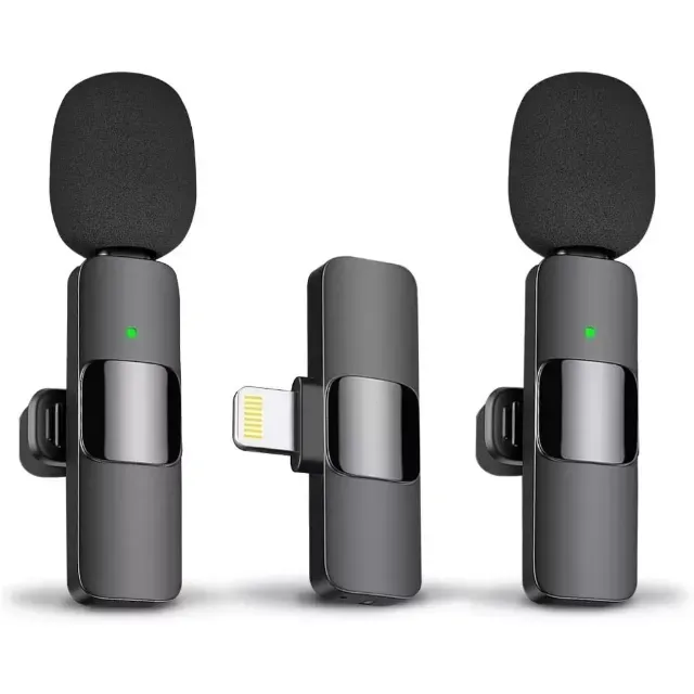 Microfone Lapela c/2 Sem Fio para Android Tipo C