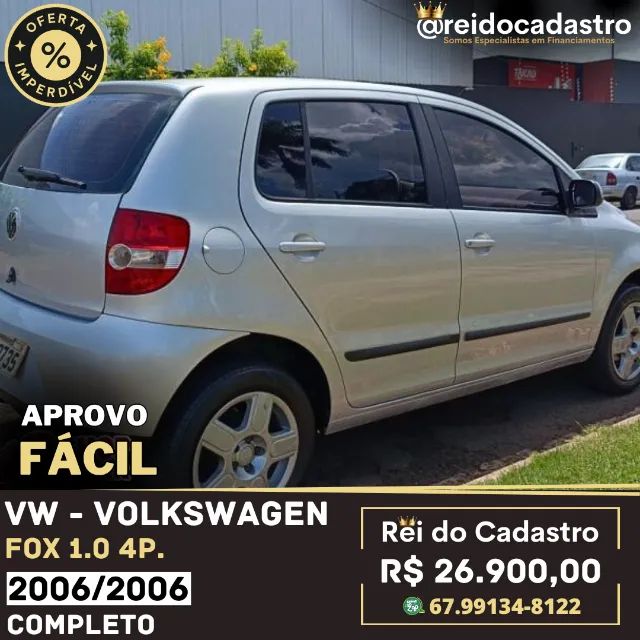 Fox 1.0 4p 2006/2006 - R$ 26.900,00- Ent. 6.000,00 + 48X   Aprovo Fácil - Rei do Cadastro - Foto 3