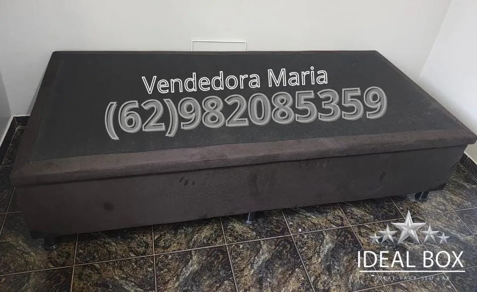 BOX BAÚ SOLTEIRO 88X188 BLINDADO NA MADEIRA  - Foto 2