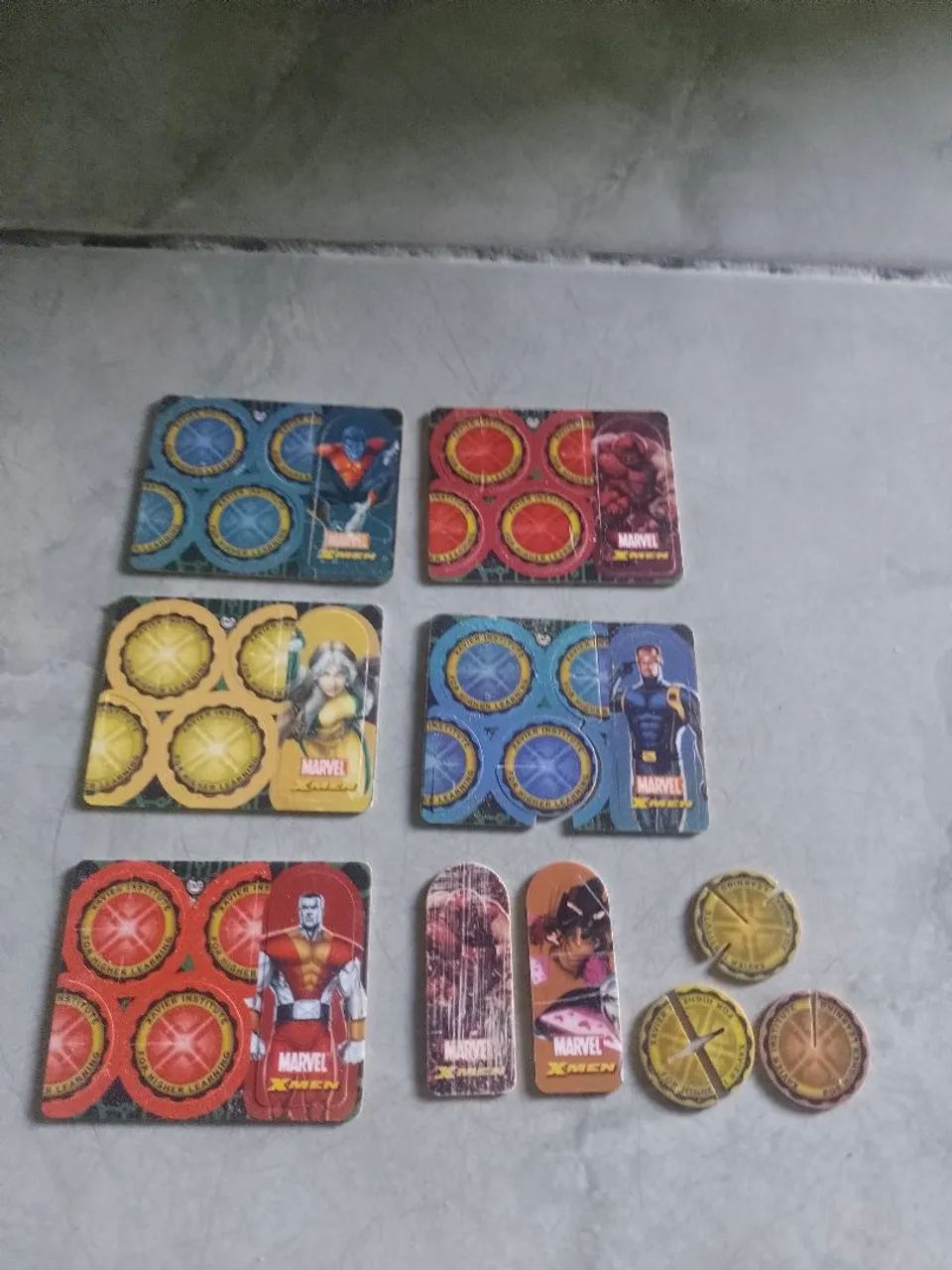Tazos spines X-Men 