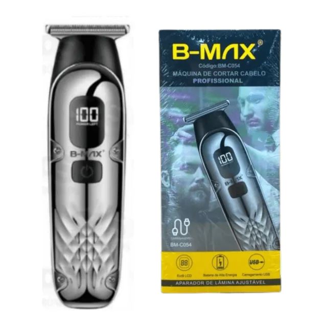 Máquina de Corta Cabelo Recarregável BM-C054 - B-Max  cod: 4690