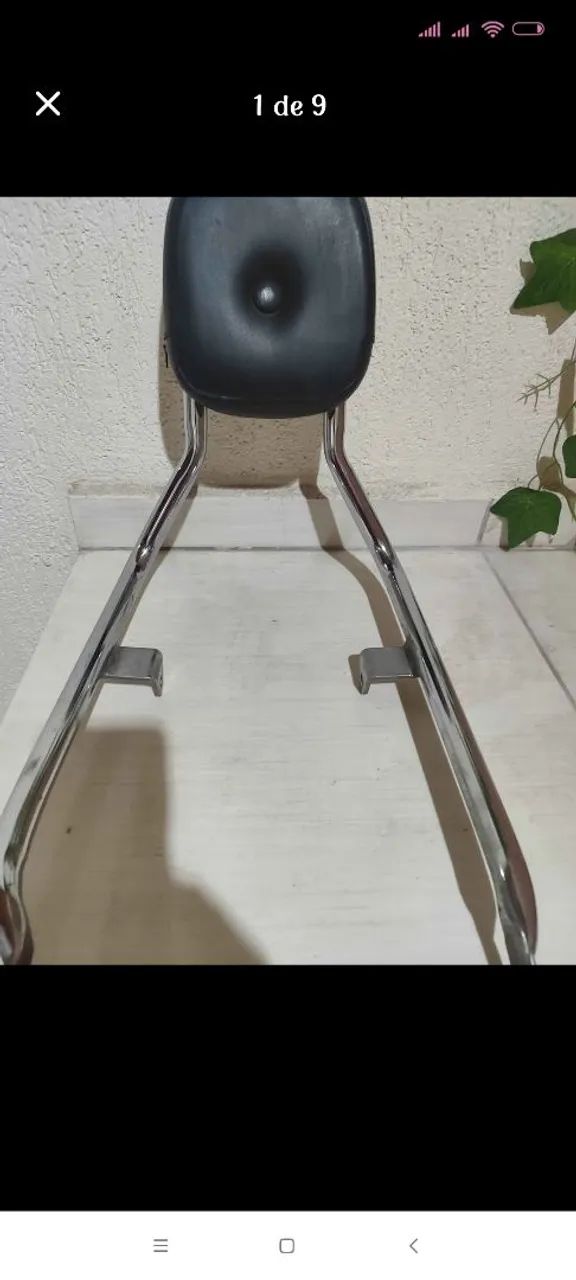 Sissy Bar Cromado para Moto Suzuki Intruder 125