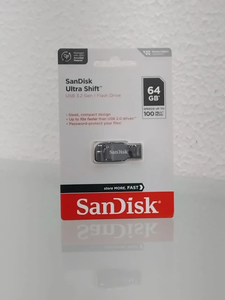 Pendrive SanDisk Ultra SHIFT 64 GB 3.0 Preto