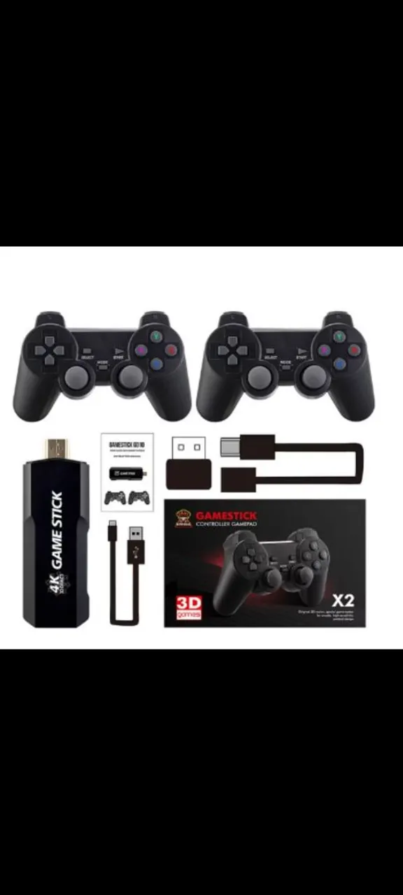 Game Stick GD10 4K com 2 Controles Sem Fio - Reviva Seus Jogos!