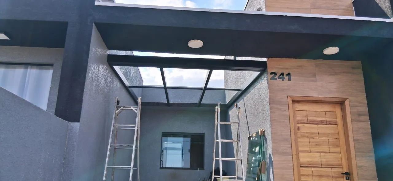 Cobertura de policarbonato e vidro retrátil R$350m2  - Foto 4