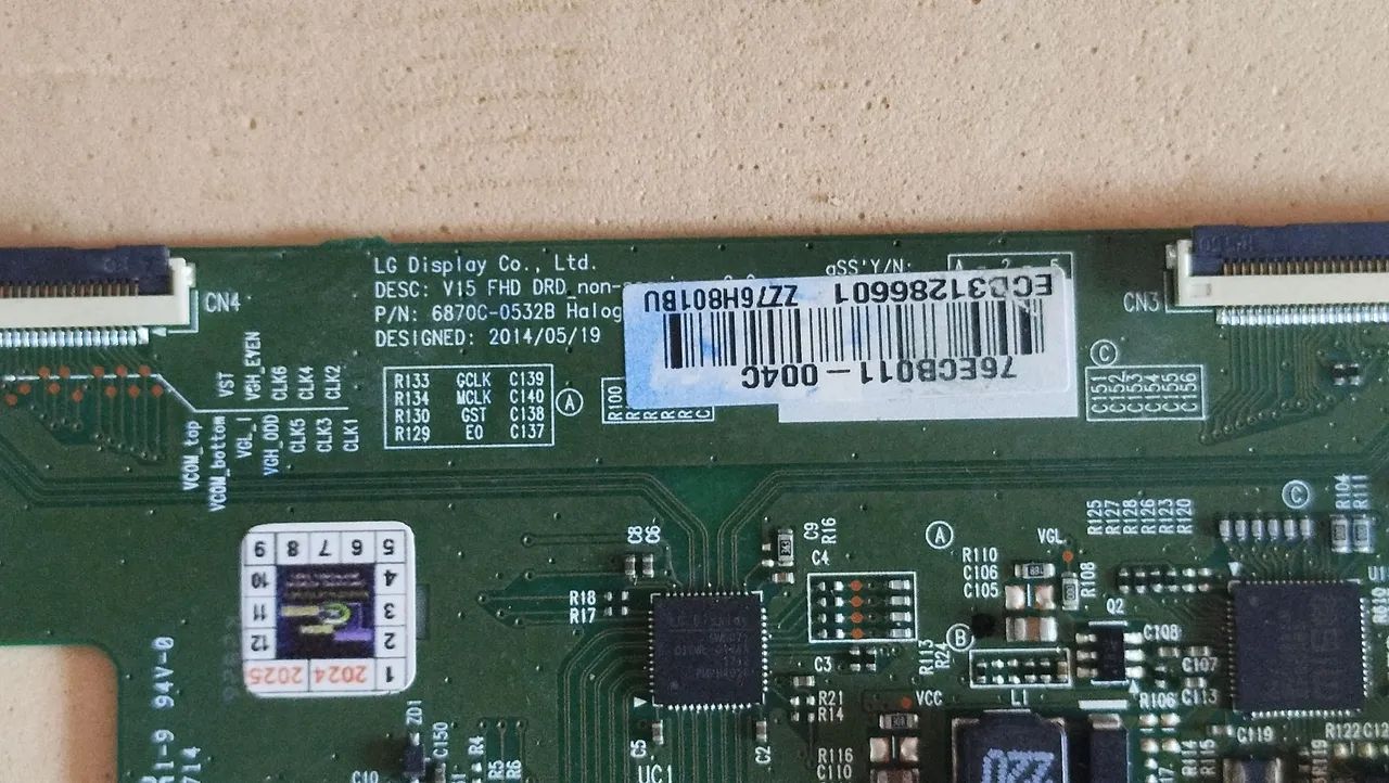 Placa t-com TV LG 49LJ5500 testada funcionando  - Foto 2