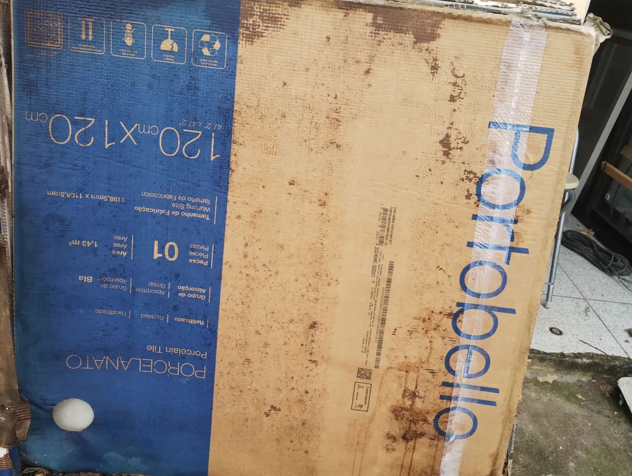 Porcelanato fuso viking acetinado 120x120 Portobello lê a discrição  - Foto 4