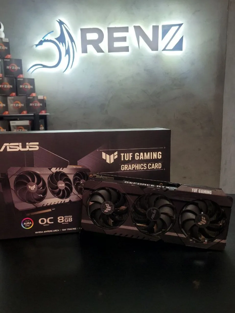 Placa de Vídeo ASUS TUF Gaming GeForce RTX 3070 OC 8GB