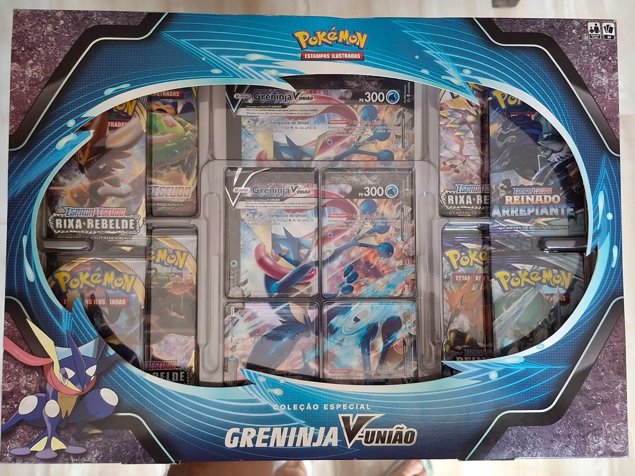 Box greninja v união pokemon tcg
