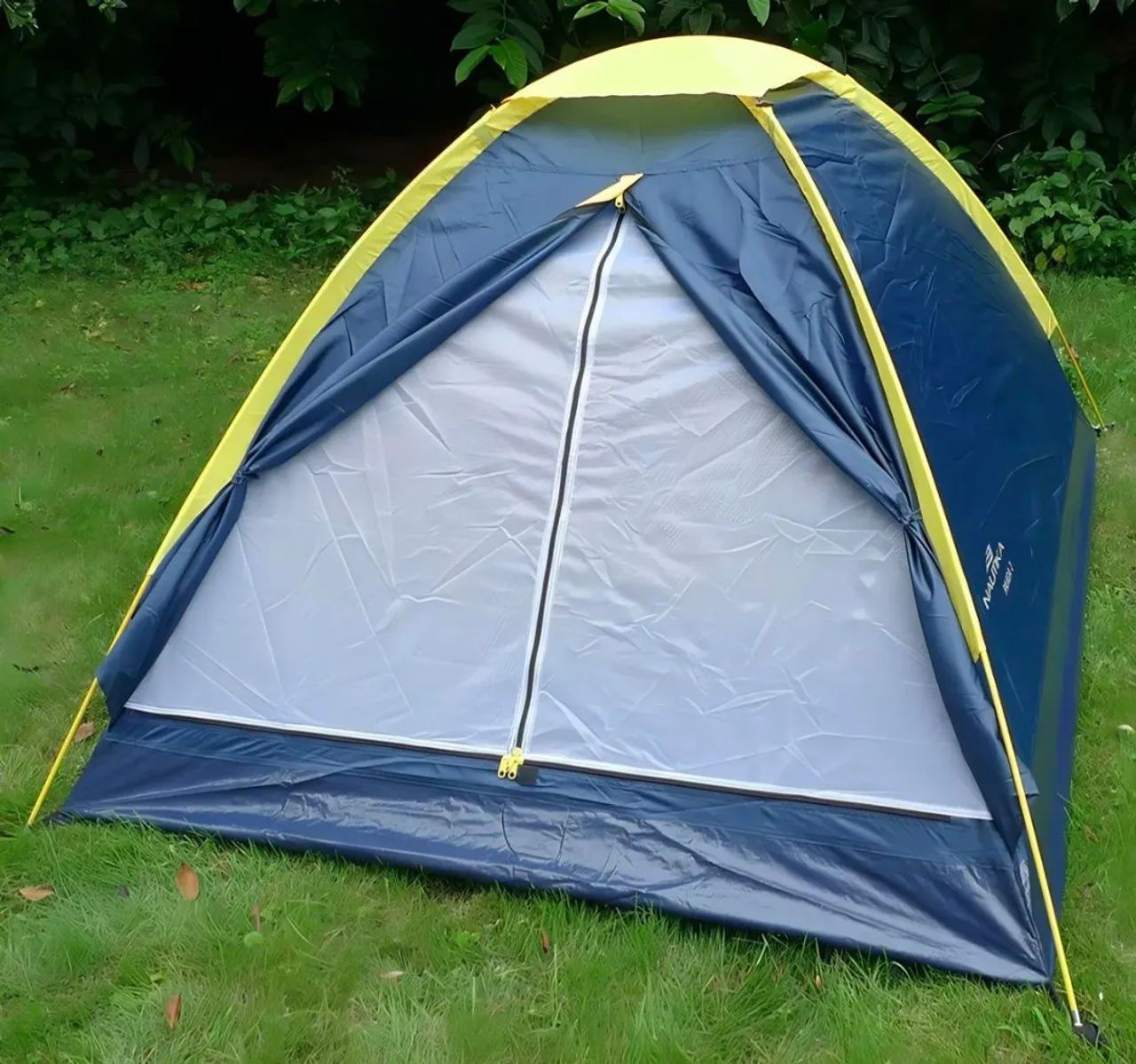 Barracas de Camping 2 Pessoas Panda 2 NTK - Azul e Amarelo - Foto 2