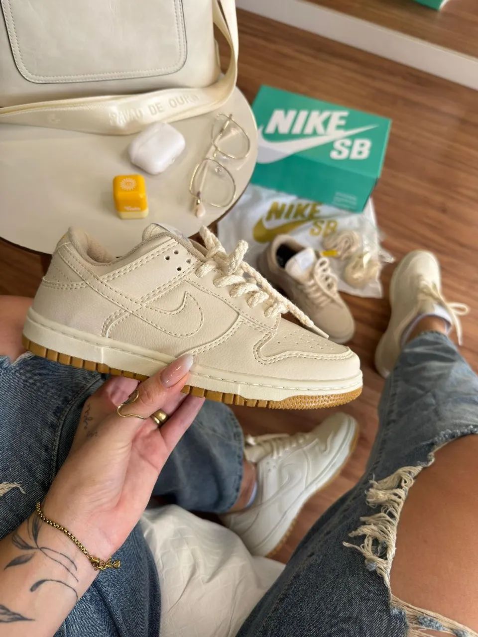 Tênis Nike Dunk Low Off-White Primeira linha Premium Novo do 34 ao 39