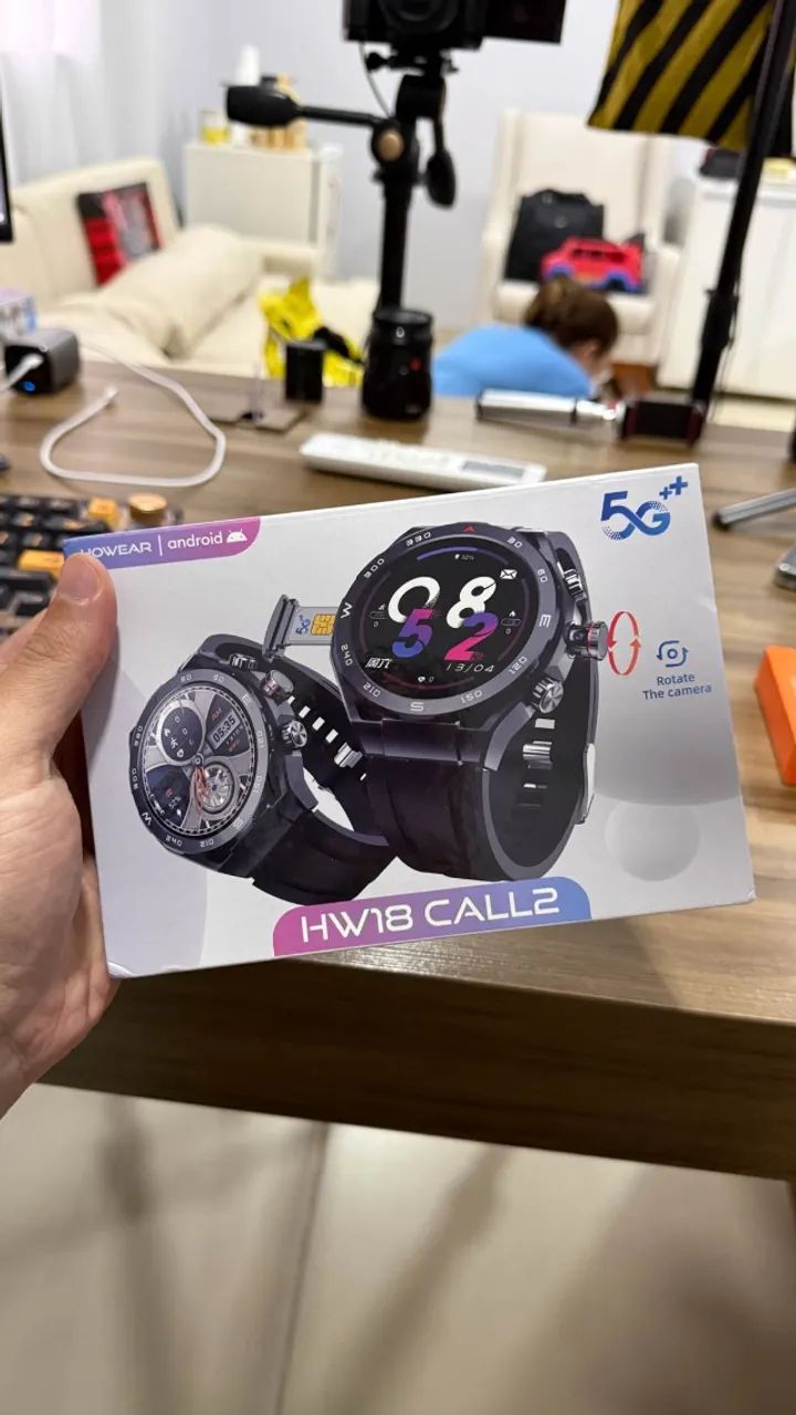 Smartwatch Howear hw18 call 2 com chip 5g e playstore - Foto 2