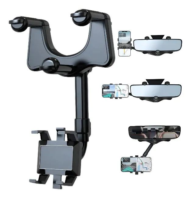 Suporte Universal Veicular Carro Encaixe Retrovisor 360° - BMG-67