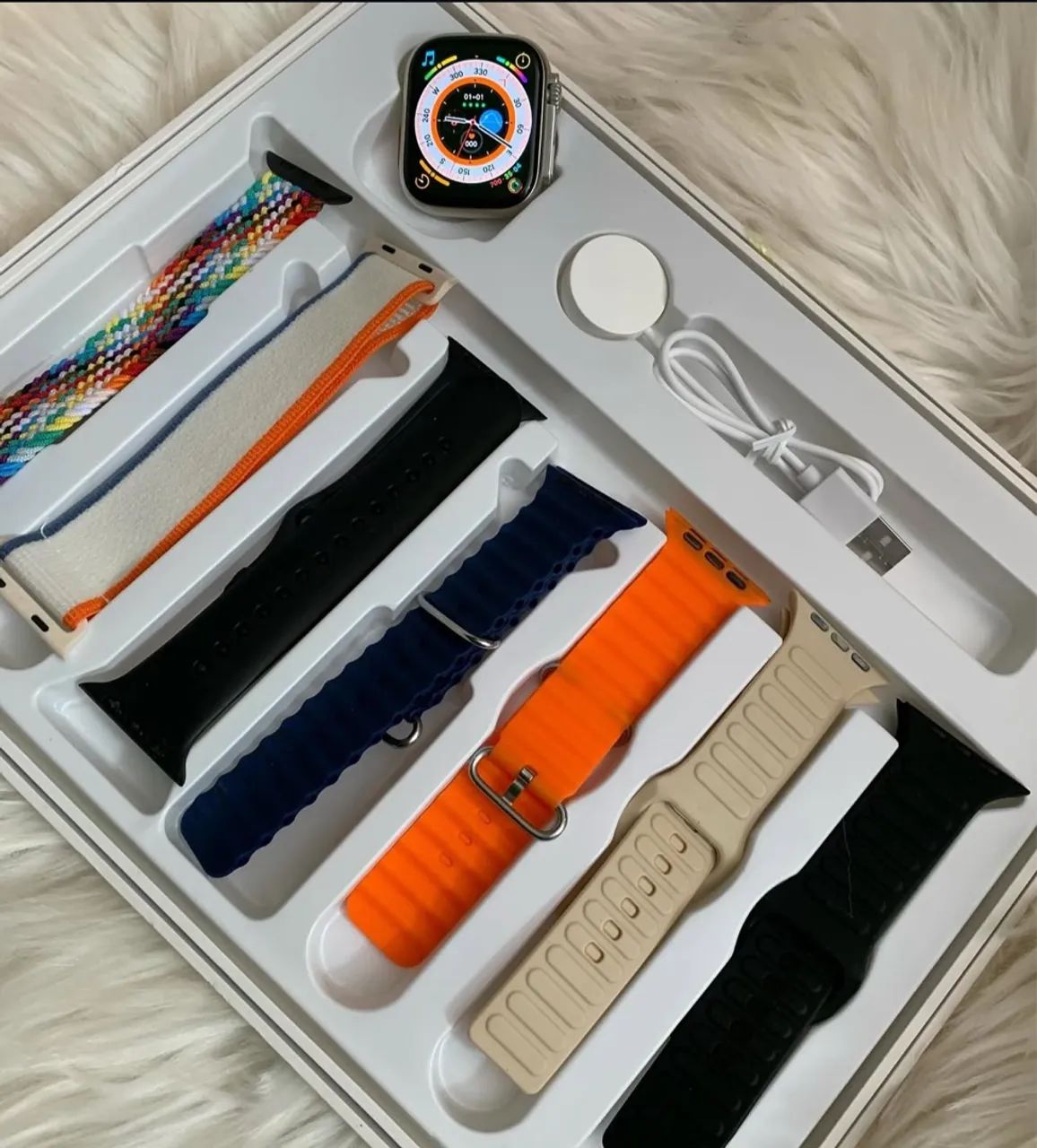 Smartwatch Diversos com várias pulseiras e carregador entregamos 