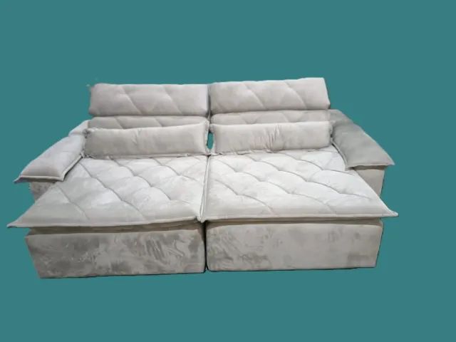 Sofá com super espuma e conforto extra Reclinável e retrátil 