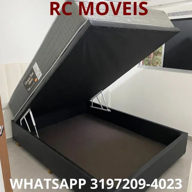 Cama Box Baú Casal Inteiriço 1,38x1,88 - Direto da Fábrica